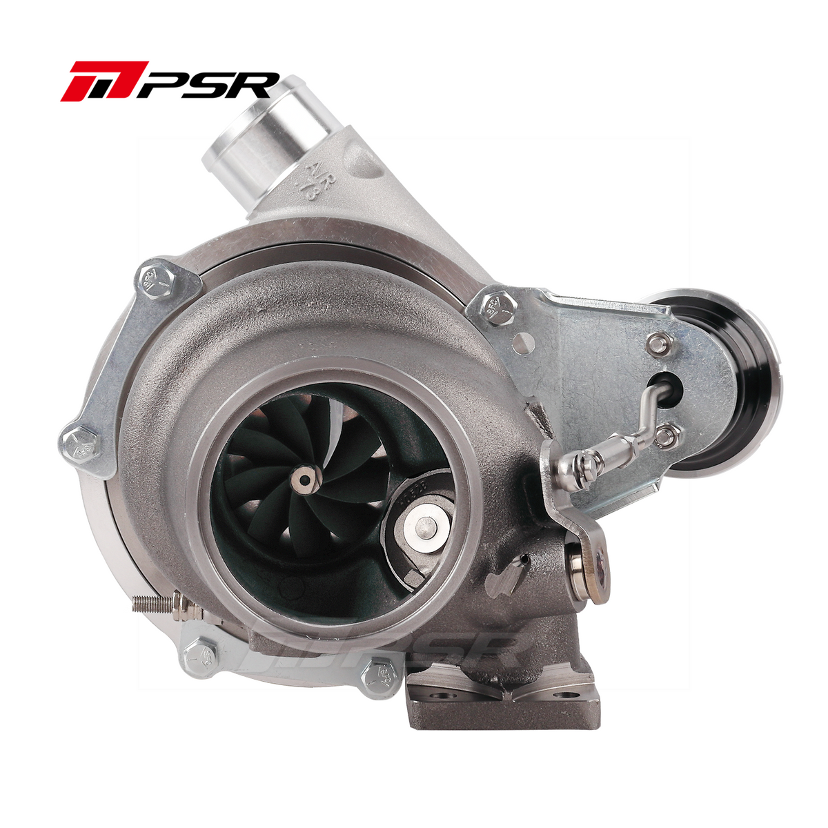 Pulsar PSR 4849A With PTG Style Comp. wheel and PTG Style Trb. wheel Dual Ball Bearing Turbocharger HP Rating 550