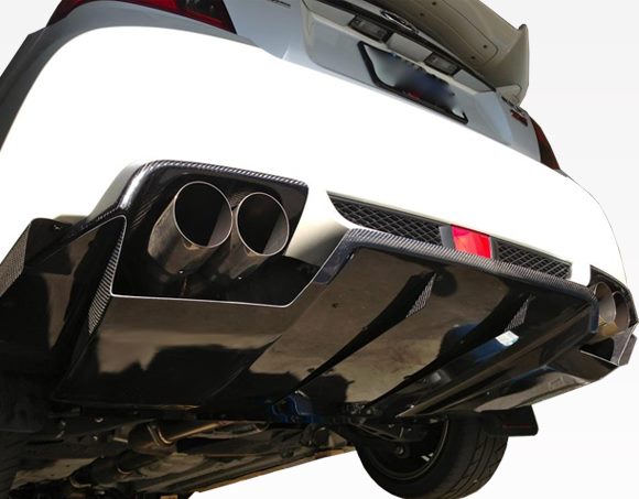 Luxury Sports Varis Style Rear Diffuser With Side Pieces For Impreza V11 GVB -PP