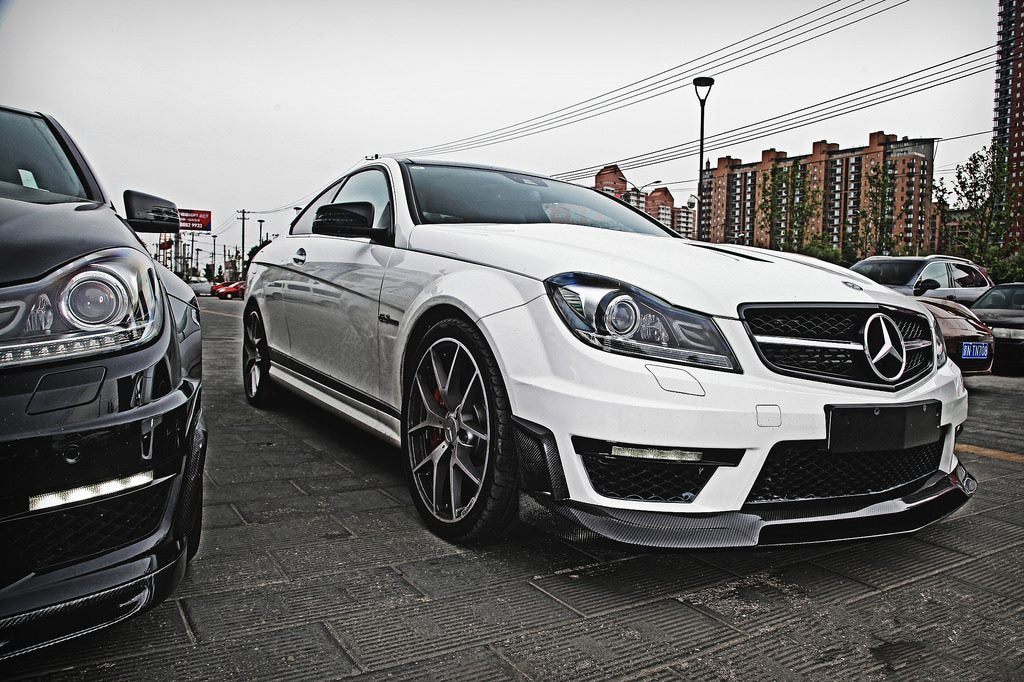 Luxury Sports Revozport Style Front Lip For Mercedes W204 C63 AMG Carbon-PP