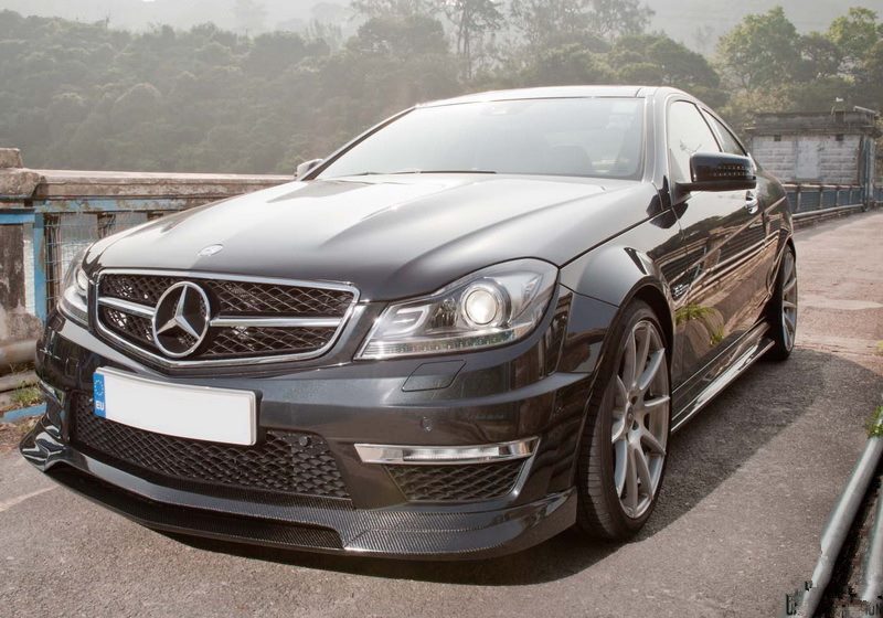 Luxury Sports Revozport Style Front Lip For Mercedes W204 C63 AMG Carbon-PP