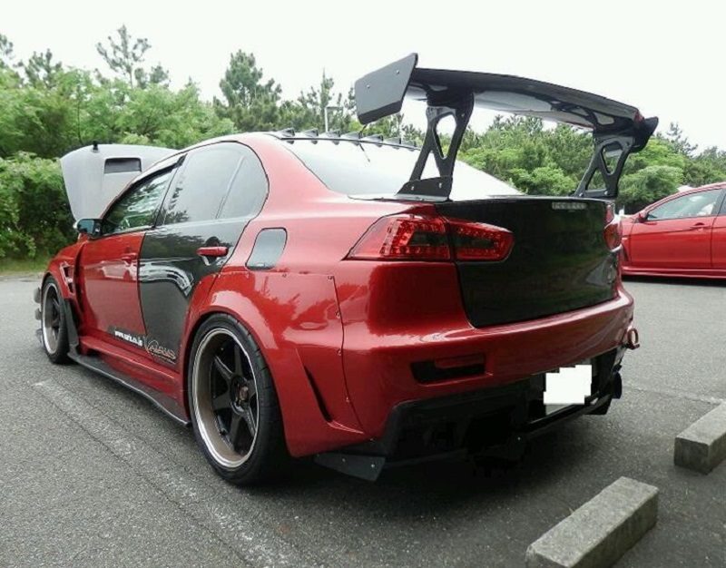 Luxury Sports Varis Street Style GT Spoiler For EVO X Carbon -PP