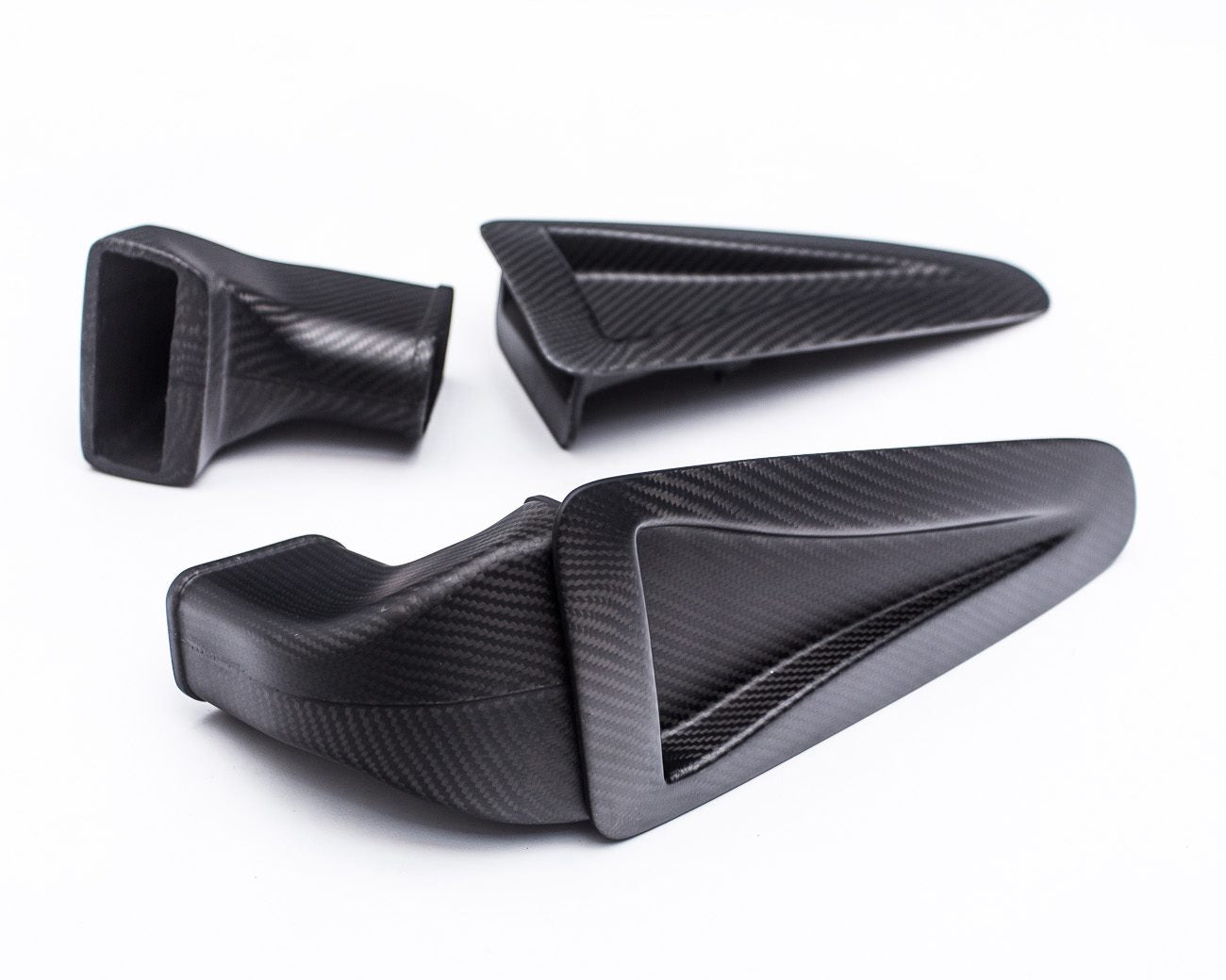 Luxury Sports Carbon Fiber OEM Hood Scoops With Air Tunnels Nissan R35 GTR -PP