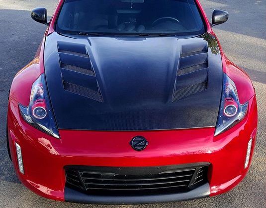 Luxury Sports Amuse Style Carbon Bonnet For Nissan 370z -PP