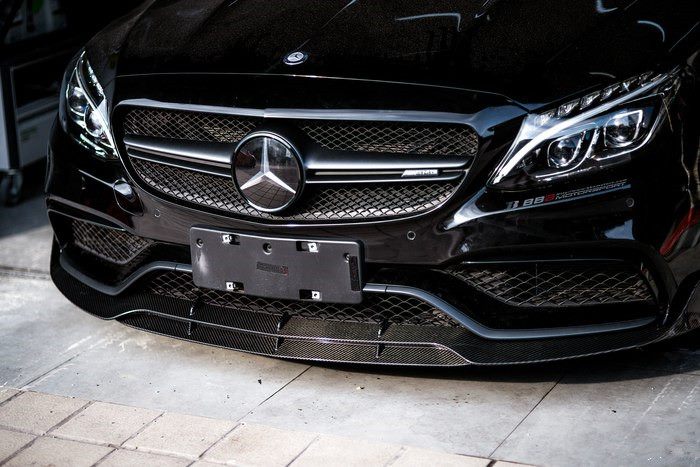 Luxury Sports Brabus Style Front Lip For Mercedes Ben W205 C63 AMG -PP