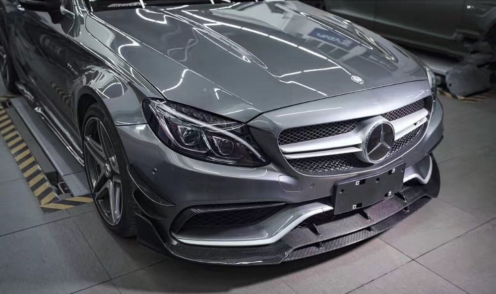 Luxury Sports Brabus Style Front Lip For Mercedes Ben W205 C63 AMG -PP