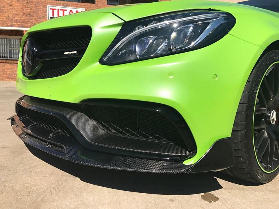 Luxury Sports Brabus Style Front Lip For Mercedes Ben W205 C63 AMG -PP