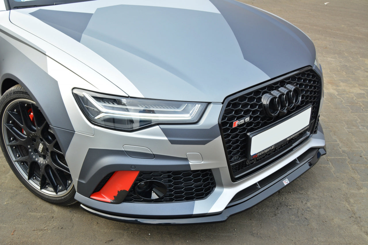 Front Splitter V.2 Audi RS6 C7 2013-UP Maxton Design