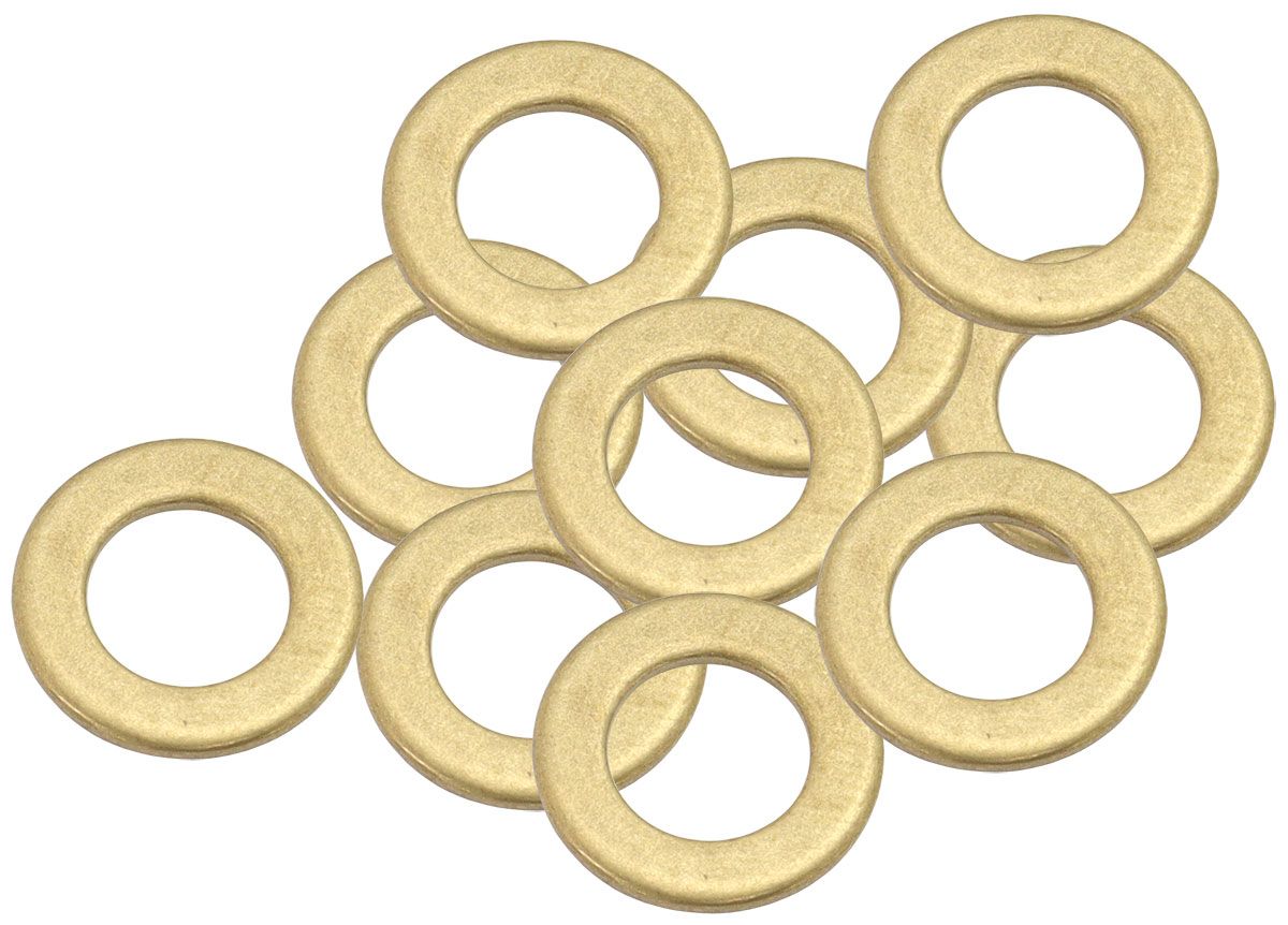 Aeroflow Metric Brass Washers 8mm I.D, 14mm O.D AF181-08