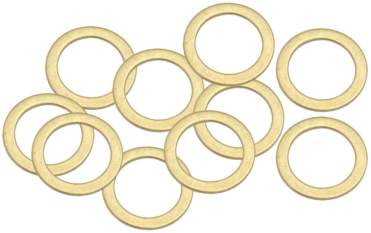 Aeroflow Metric Brass Washers 16mm I.D, 22mm O.D AF181-16