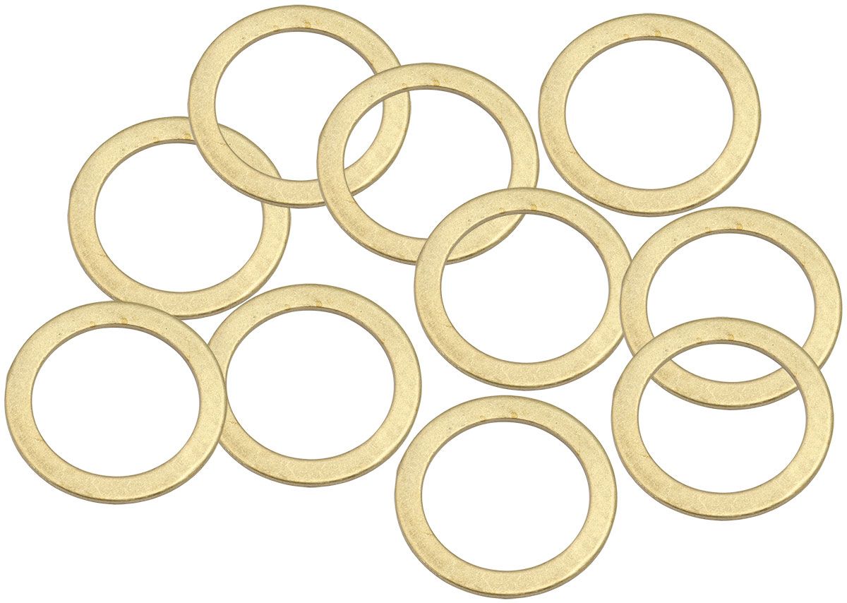 Aeroflow Metric Brass Washers 20mm I.D, 27mm O.D AF181-20