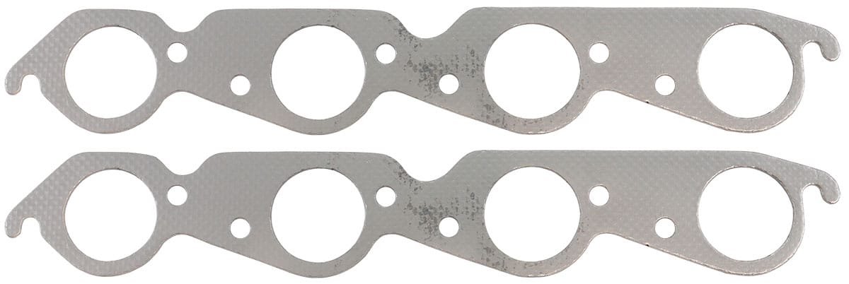Aeroflow Big Block Chev 454 Perforated Steel Exhaust Gaskets - AF1854-1412-2