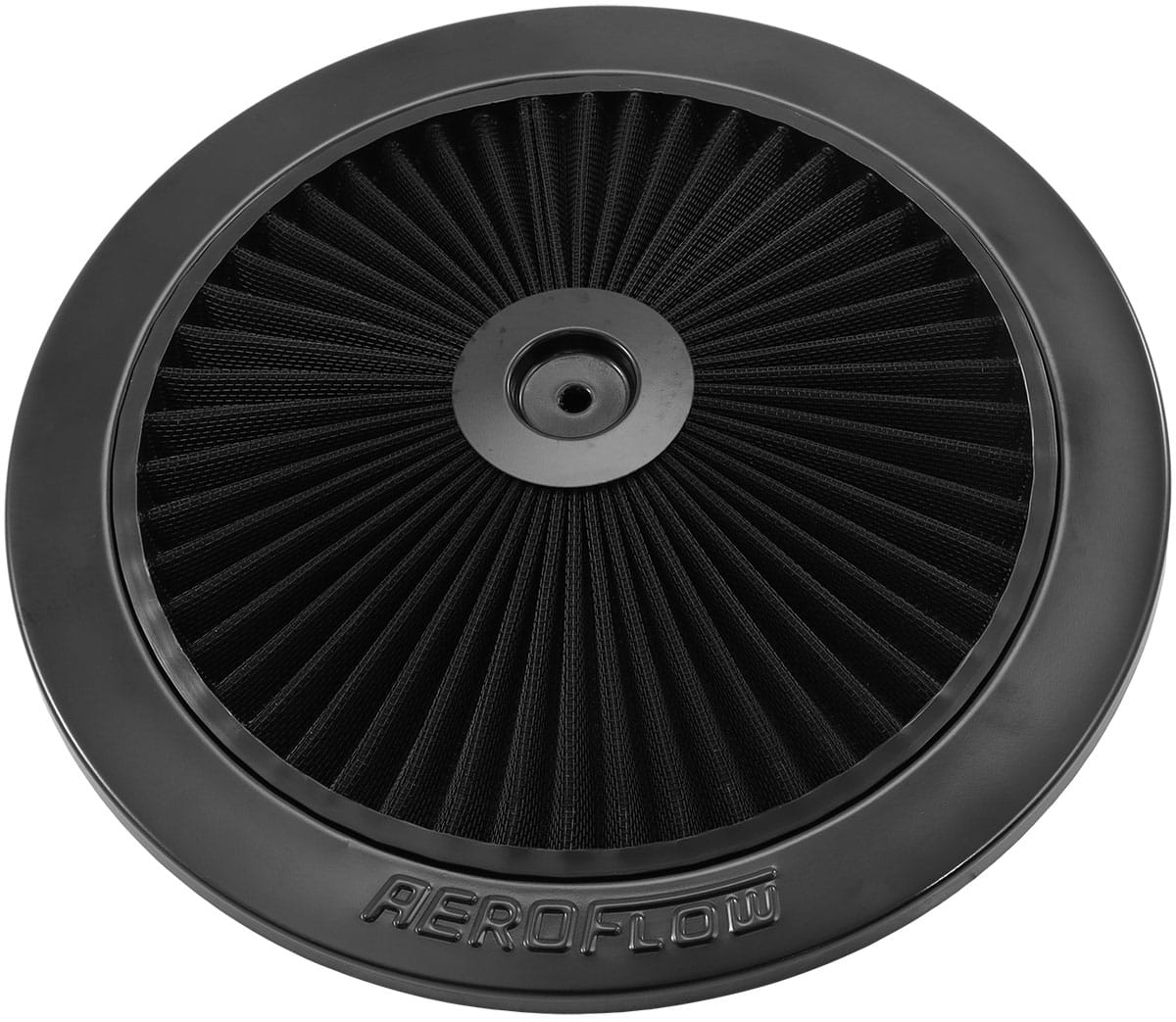 Aeroflow Black Full Flow Air Filter Top Plate - AF2251-1101
