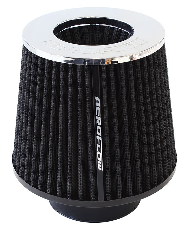 Universal 3" (76mm) Steel Top Inverted Tapered Pod Filter with Chrome End