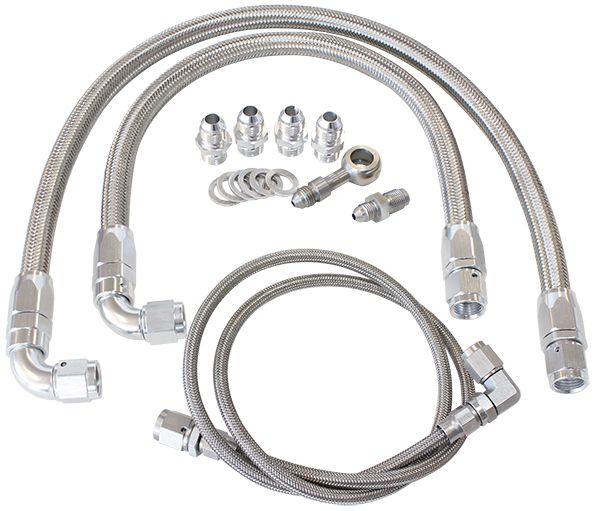 Turbo Oil & Water Feed Line Kit - Suit Nissan SR20 S14 and S15