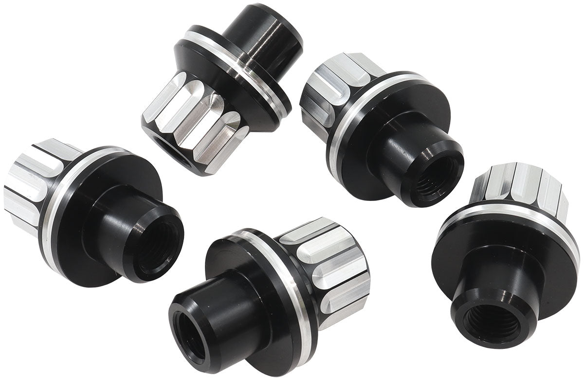 Aeroflow Shank Open Aluminium 12 Point Wheel Nuts - M14 x 1.50mm