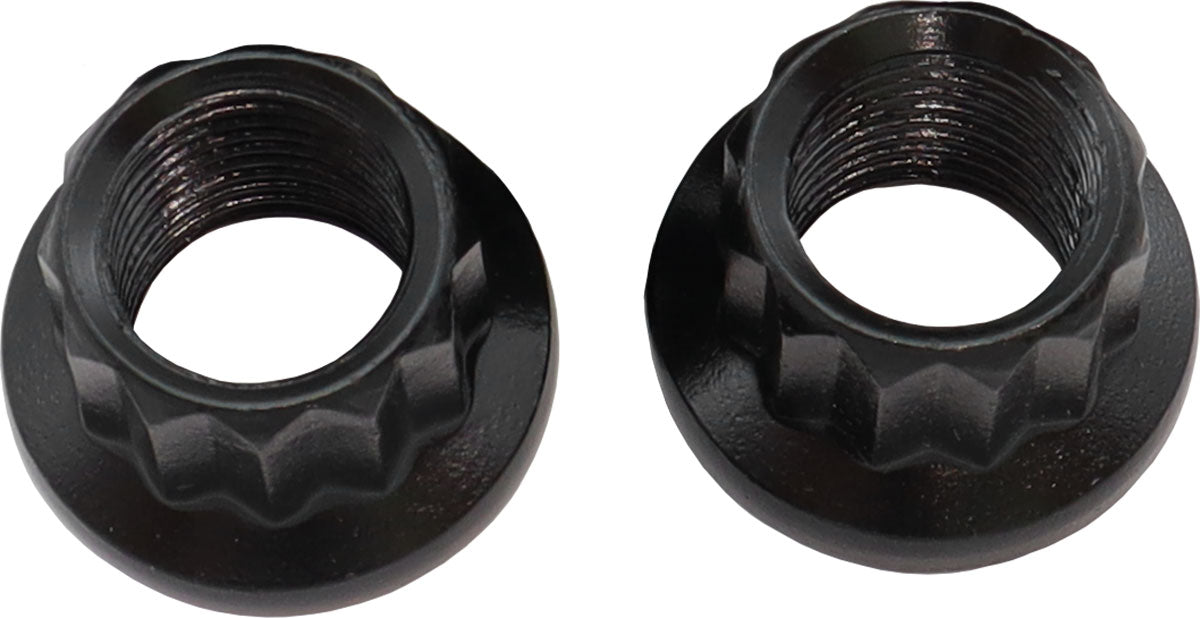 Aeroflow 12-Point Nuts, Chrome Moly Black Oxide