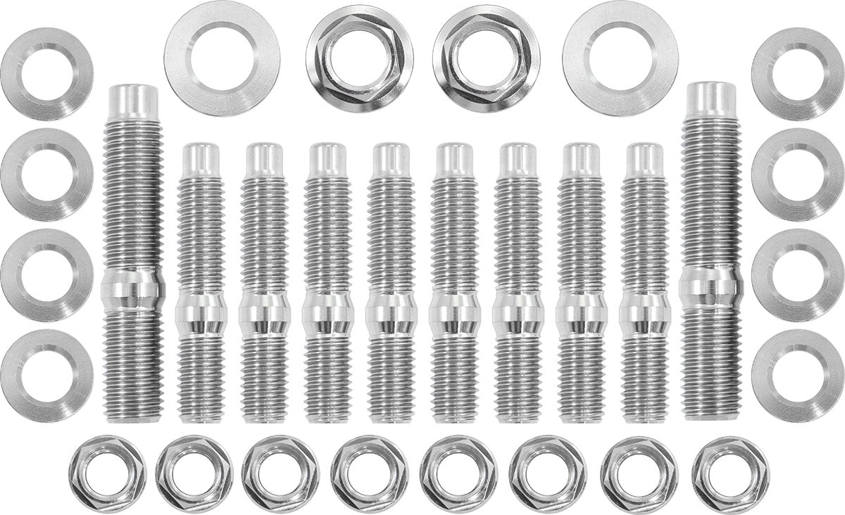 Aeroflow Ttianium 6 Point Hex Header Stud Kit - AF3699-2401