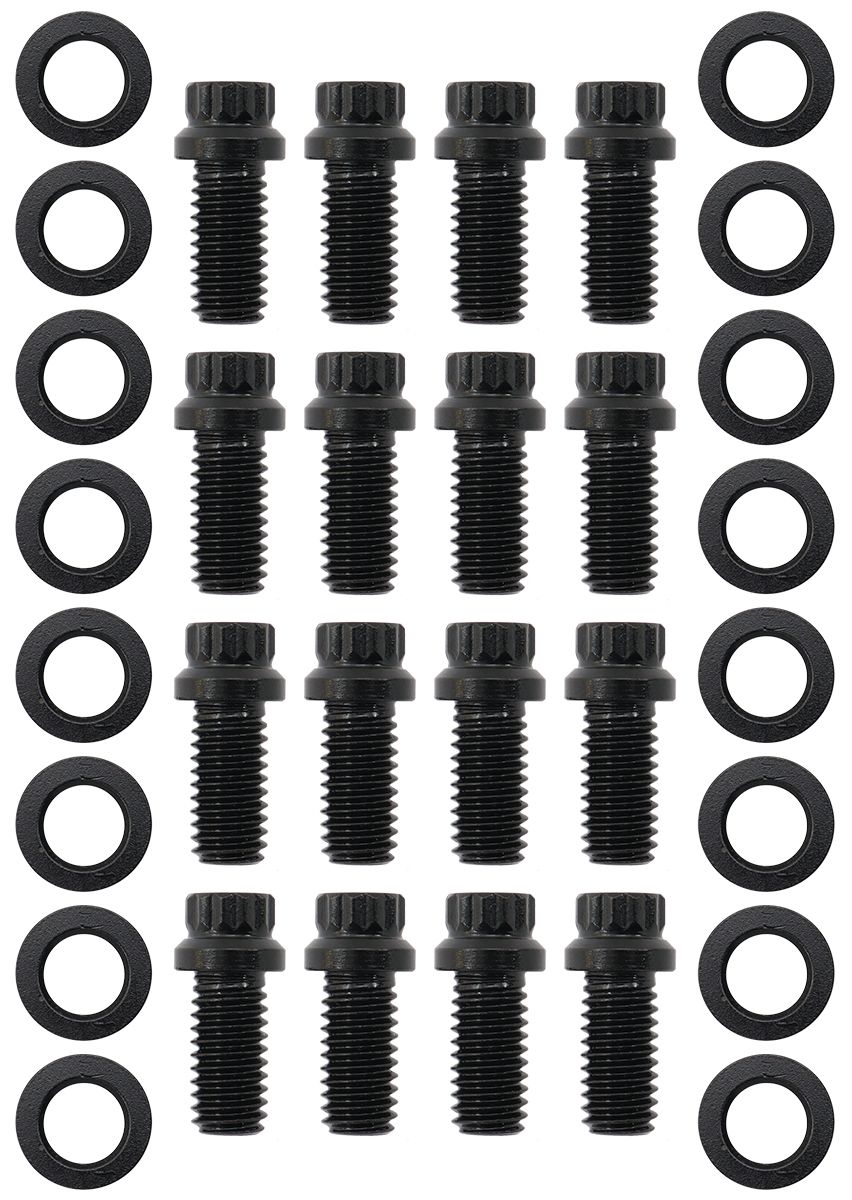 Small Block Chev 3/8-16" Header Bolts .750" UHL - Black Finish