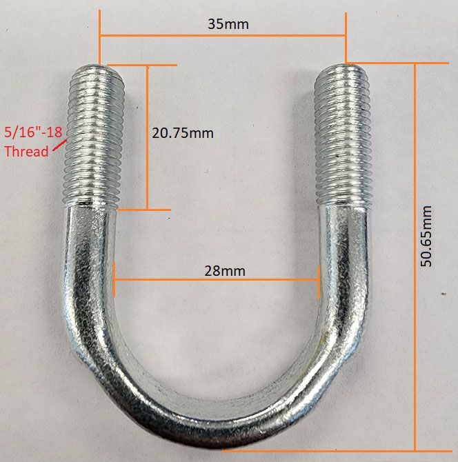 Aeroflow Forged U-Bolts AF5074-1005