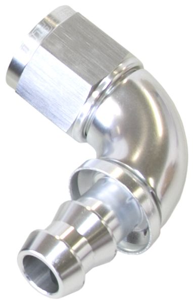 510 Series Full Flow Tight Radius Push Lock 90° Hose End AF513. Suits 400 & 500 Series Hose