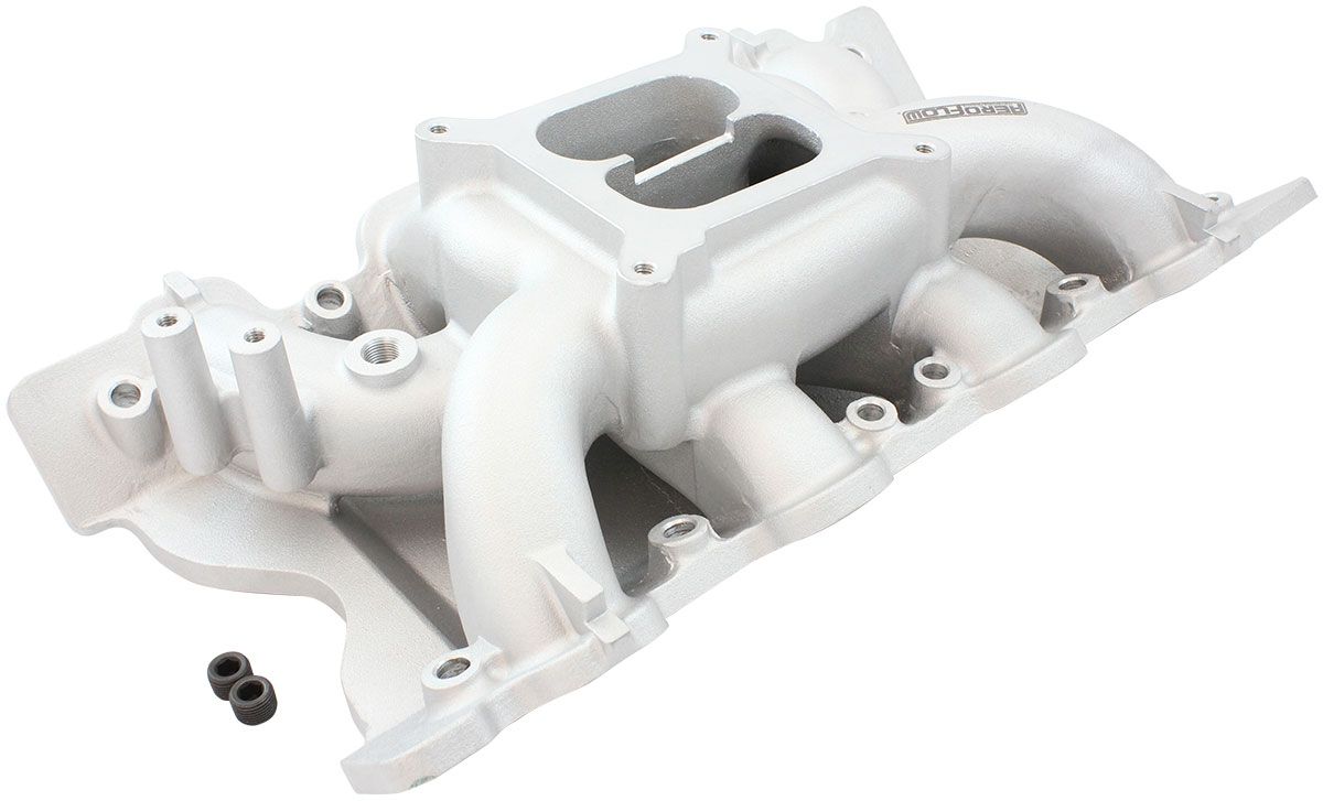 Ford 351 Cleveland Air Gap Dual Plane Intake Manifold, Natural Cast Fi