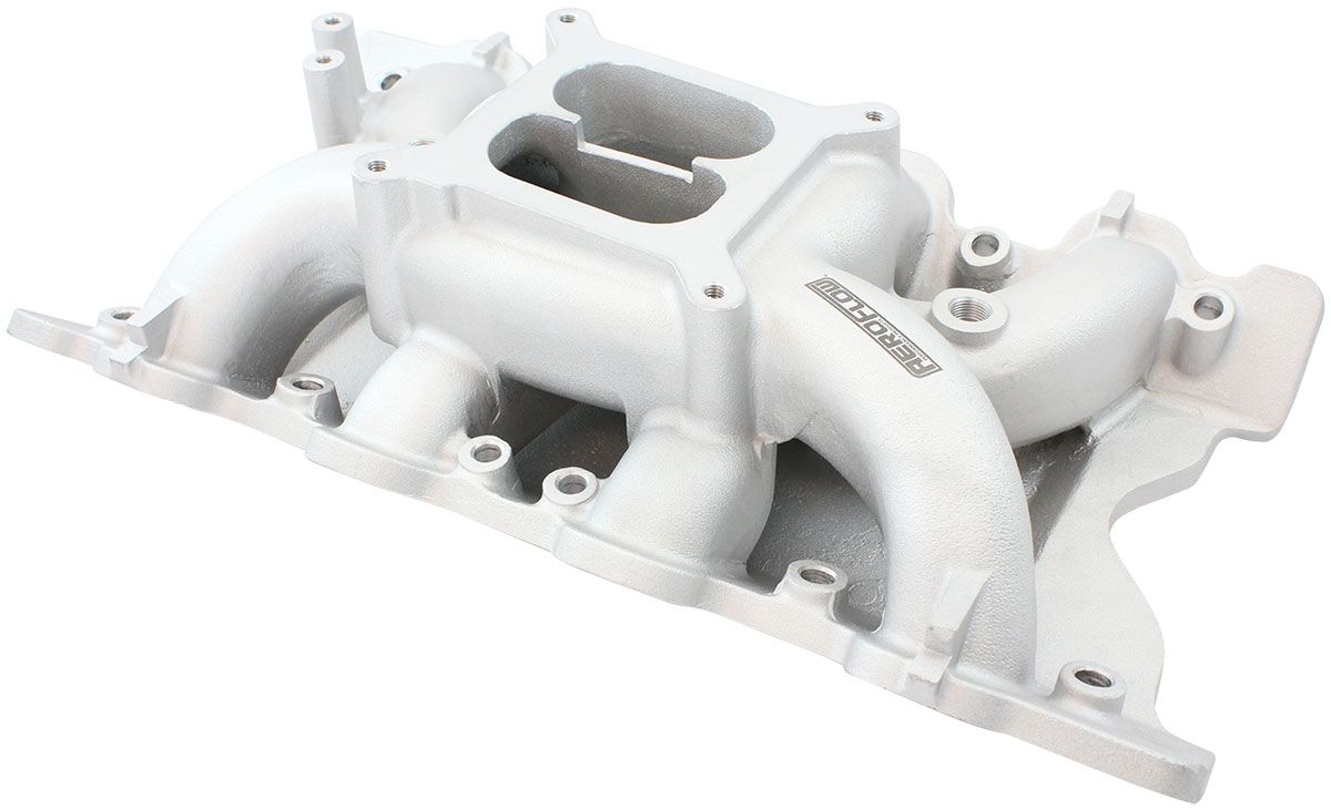 Ford 351 Cleveland Air Gap Dual Plane Intake Manifold, Natural Cast Fi