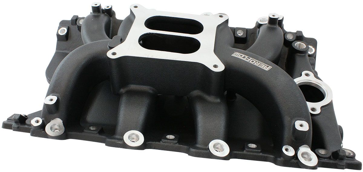 Holden 304 EFI Air Gap Dual Plane Intake Manifold, Black Finish