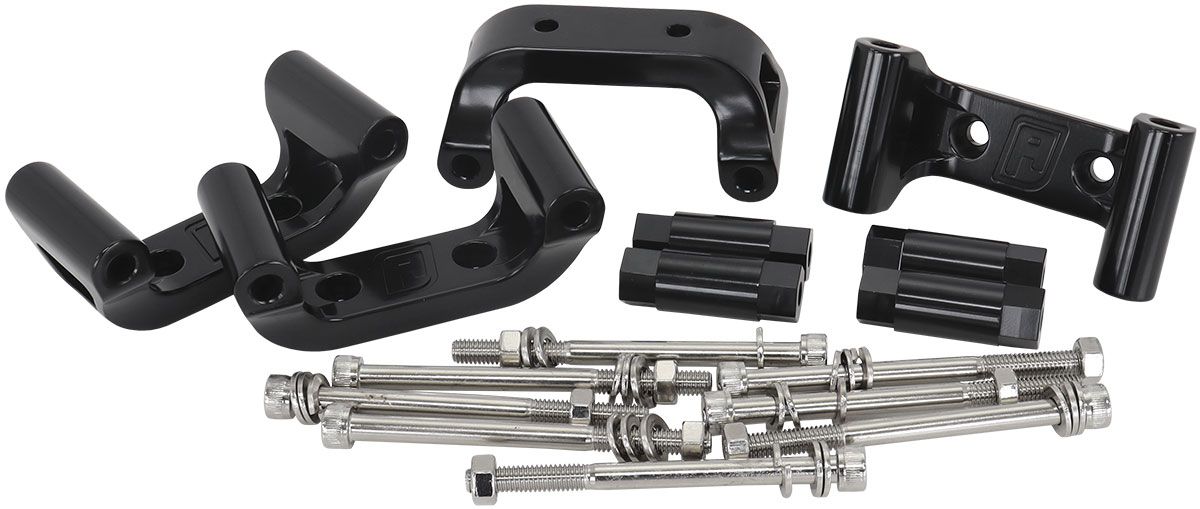 Aeroflow Billet LS2/LS3/LS7 Coil Relocation Kit AF64-4034BLK