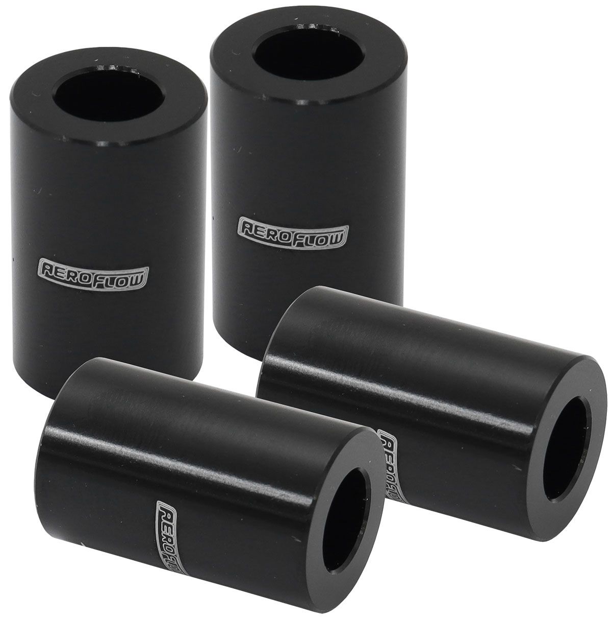 Aeroflow Billet Aluminium Bolt Spacers, Black (AF64-4378BLK)