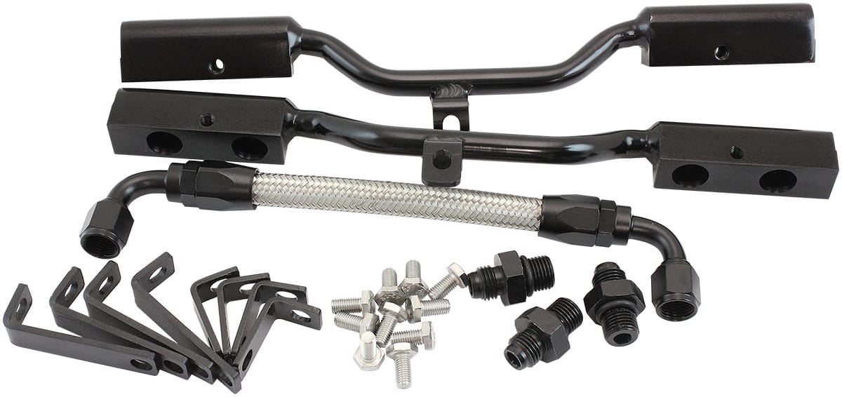 Aeroflow Small Block Chev Fuel Rail Kit for Air Gap Intake Manifold AF6999-1001