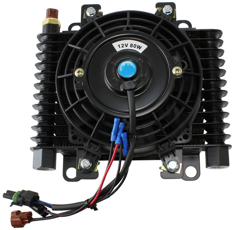 Competition Oil & Transmission Cooler 
-10 ORB, 10" x 7-1/2" x 3-1/2", with Fan & Switch