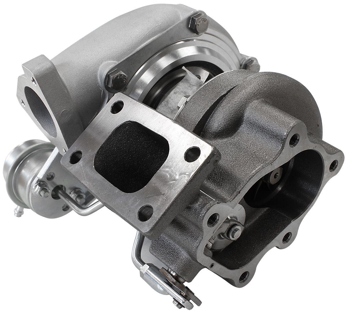 Aeroflow BOOSTED 4647 NISSAN .84 Turbocharger 440HP, Hi Temp Black Finish AF8005-2003