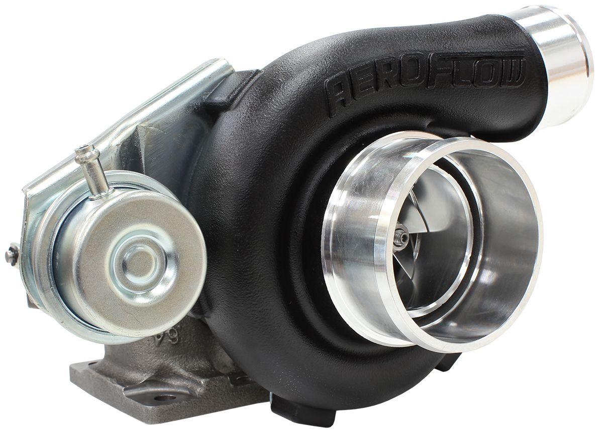 Aeroflow BOOSTED 5447 .64 Turbocharger 495HP, Hi Temp Black Finish AF8005-2005BLK