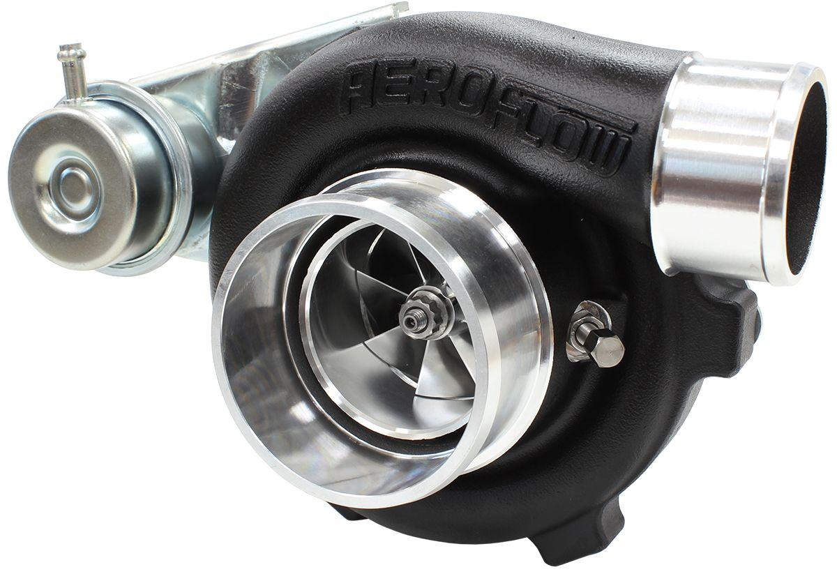 Aeroflow BOOSTED 5447 .64 Turbocharger 495HP, Hi Temp Black Finish AF8005-2005BLK