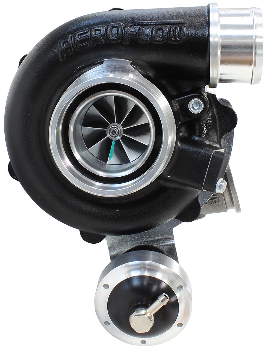 Aeroflow BOOSTED 4849 .72 Turbocharger 550HP, Hi Temp Black Finish AF8005-2013BLK