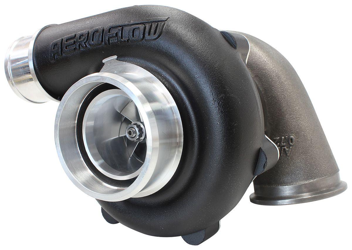 Aeroflow BOOSTED 4849 .72 Reverse Rotation Turbocharger 550HP, Hi Temp Black Finish AF800