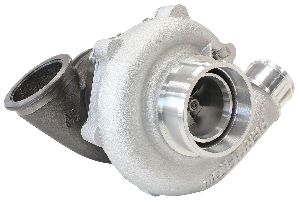 Aeroflow BOOSTED 4849 .72 Reverse Rotation Turbocharger 550HP, Natural Cast Finish AF8005