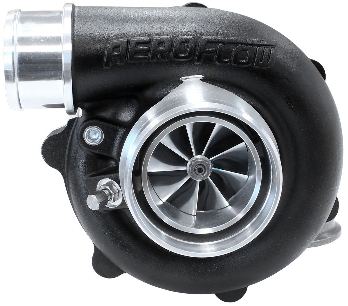 Aeroflow BOOSTED 5449 .72 Reverse Rotation Turbocharger 660HP, Hi Temp Black Finish AF800