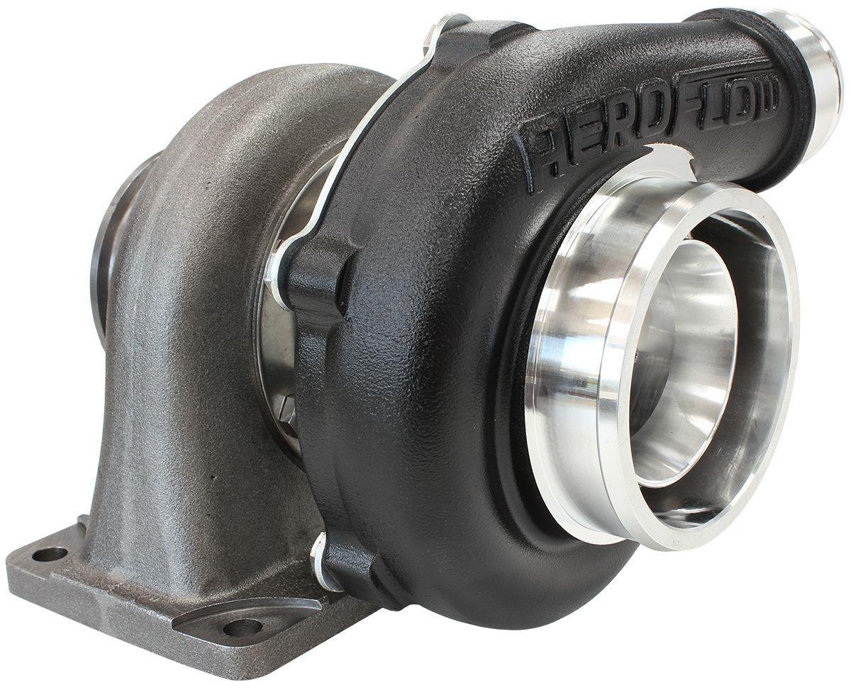 Aeroflow BOOSTED 5455 .63 Turbocharger 650HP, Hi Temp Black Finish AF8005-3000BLK