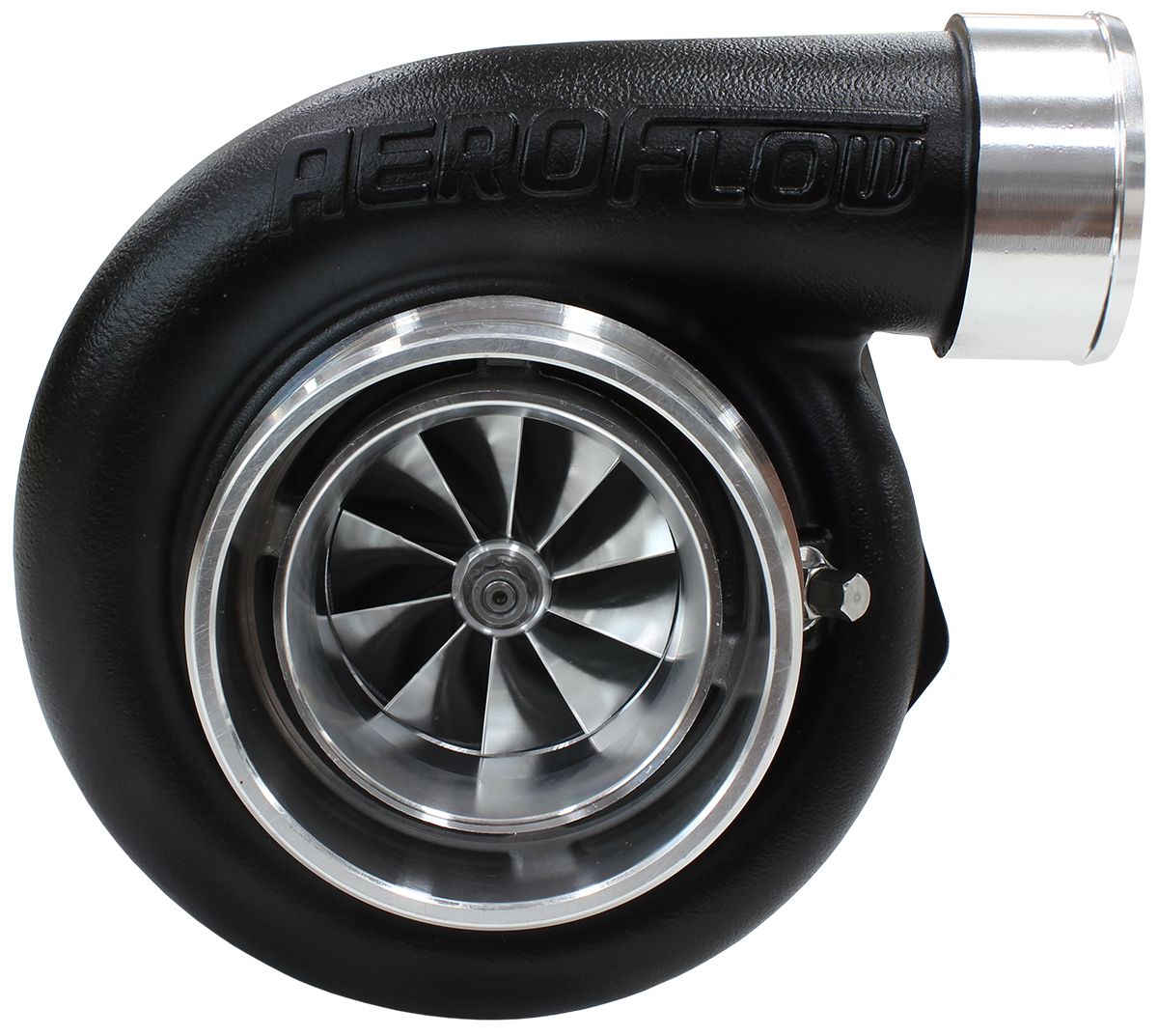 Aeroflow BOOSTED 6662 V-Band .82 Turbocharger 900HP, Hi Temp Black Finish AF8005-3020BLK