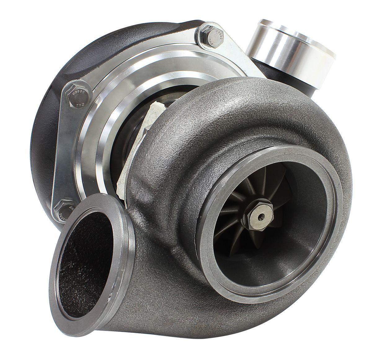 Aeroflow BOOSTED 6662 V-Band .83 Turbocharger 900HP, Hi Temp Black Finish AF8005-3022BLK