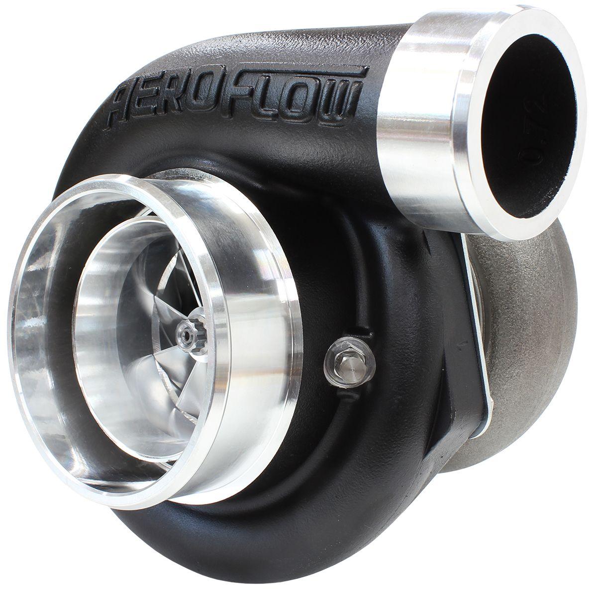 Aeroflow BOOSTED 6762 V-Band .83 Turbocharger 950HP, Hi Temp Black Finish AF8005-3025BLK