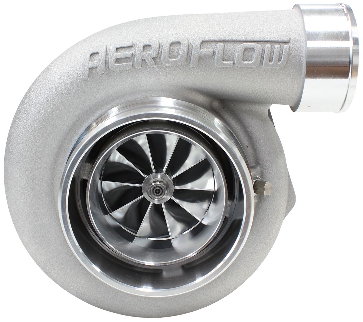 Aeroflow BOOSTED 6762 V-Band .83 Turbocharger 950HP, Natural Cast Finish AF8005-3025