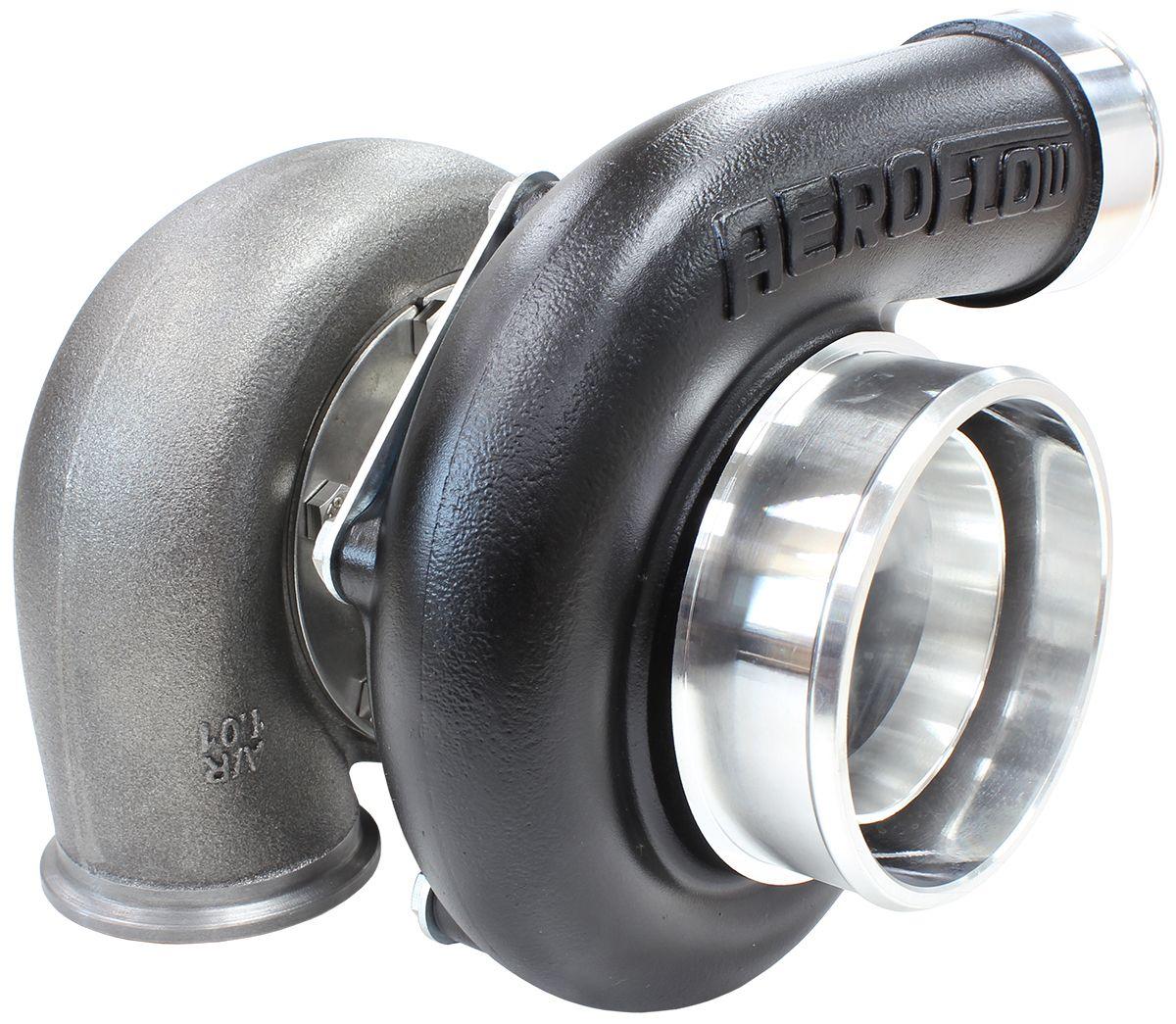 Aeroflow BOOSTED 6762 V-Band 1.01 Turbocharger 950HP, Hi Temp Black Finish AF8005-3026BLK