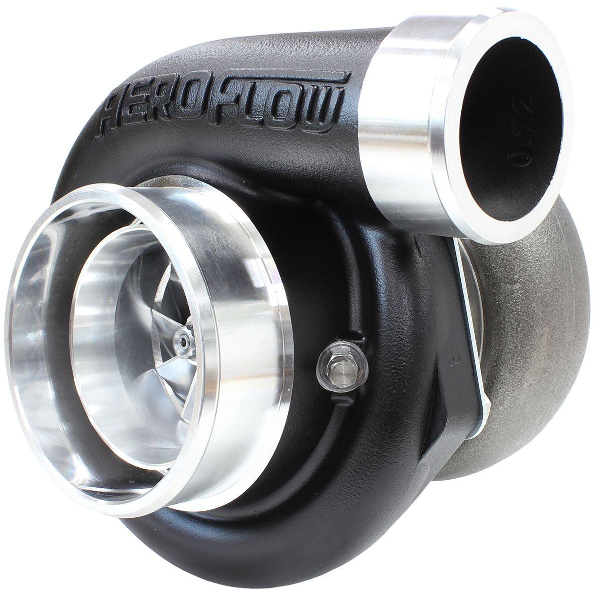 Aeroflow BOOSTED 6762 V-Band 1.01 Turbocharger 950HP, Hi Temp Black Finish AF8005-3026BLK