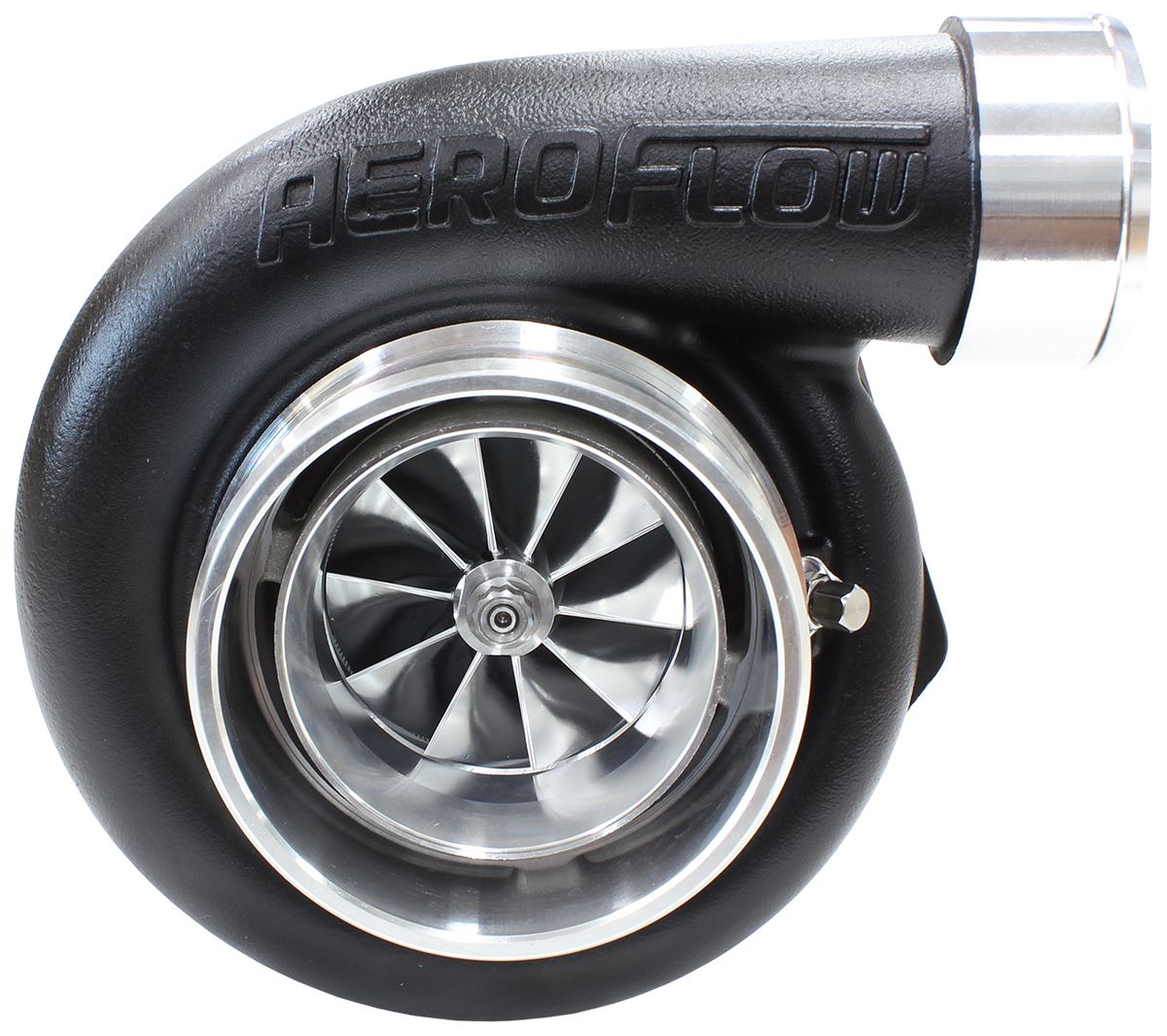 Aeroflow BOOSTED 6762 V-Band 1.01 Turbocharger 950HP, Hi Temp Black Finish AF8005-3026BLK