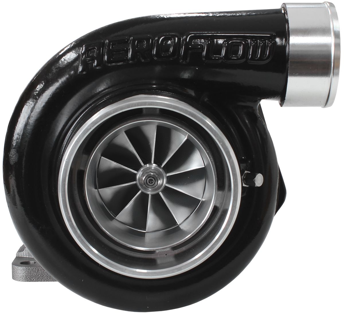 Aeroflow BOOSTED 6762 1.06 Turbocharger 950HP, Hi Temp Black Finish AF8005-3030BLK