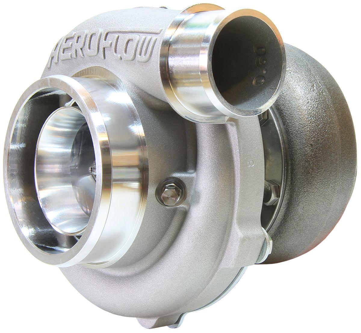 Aeroflow BOOSTED 5455 V-Band .83 Turbocharger 650HP, Natural Cast Finish AF8005-3031