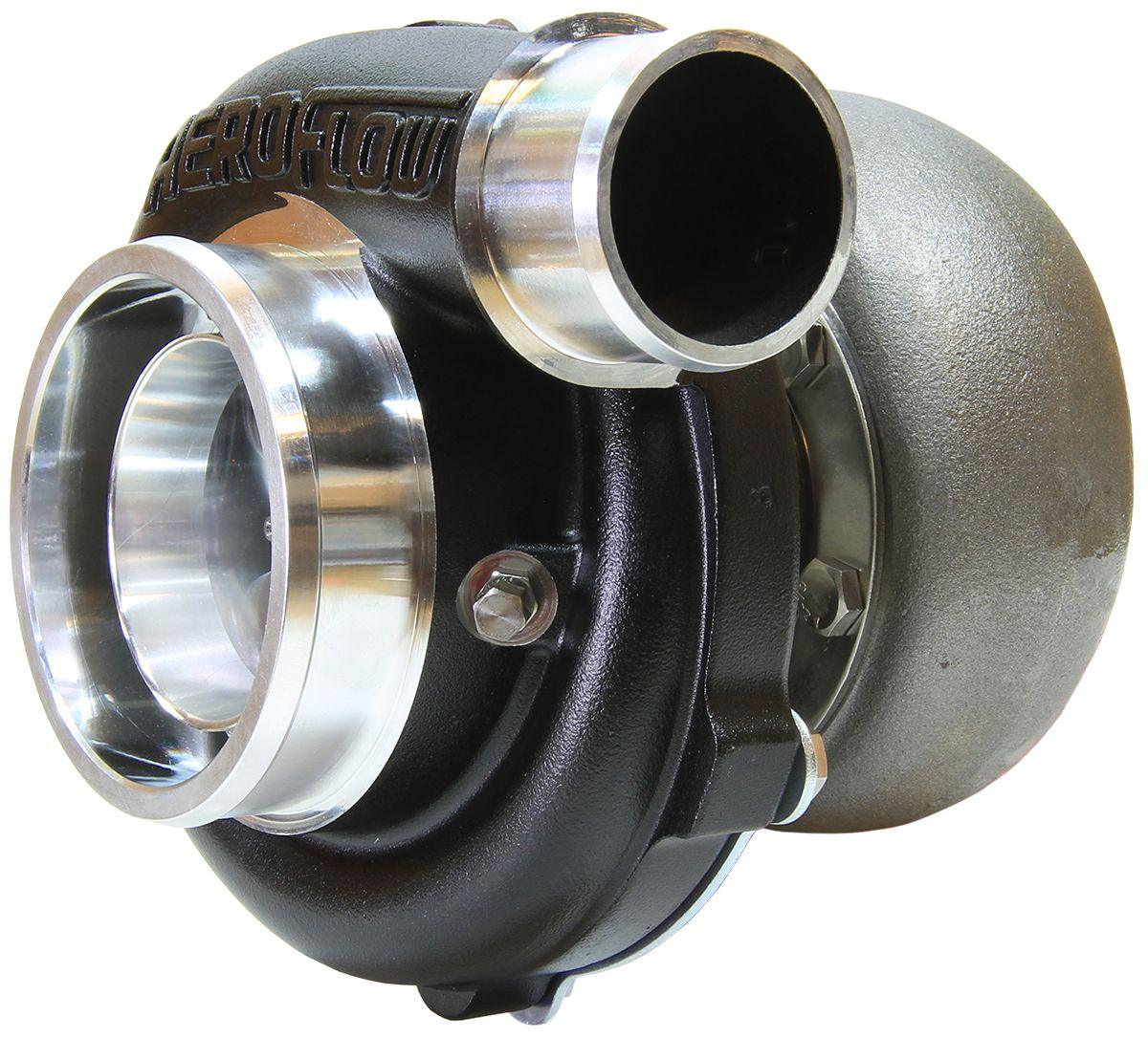 Aeroflow BOOSTED 5855 V-Band 1.01 Turbocharger 750HP, Hi Temp Black Finish AF8005-3034BLK