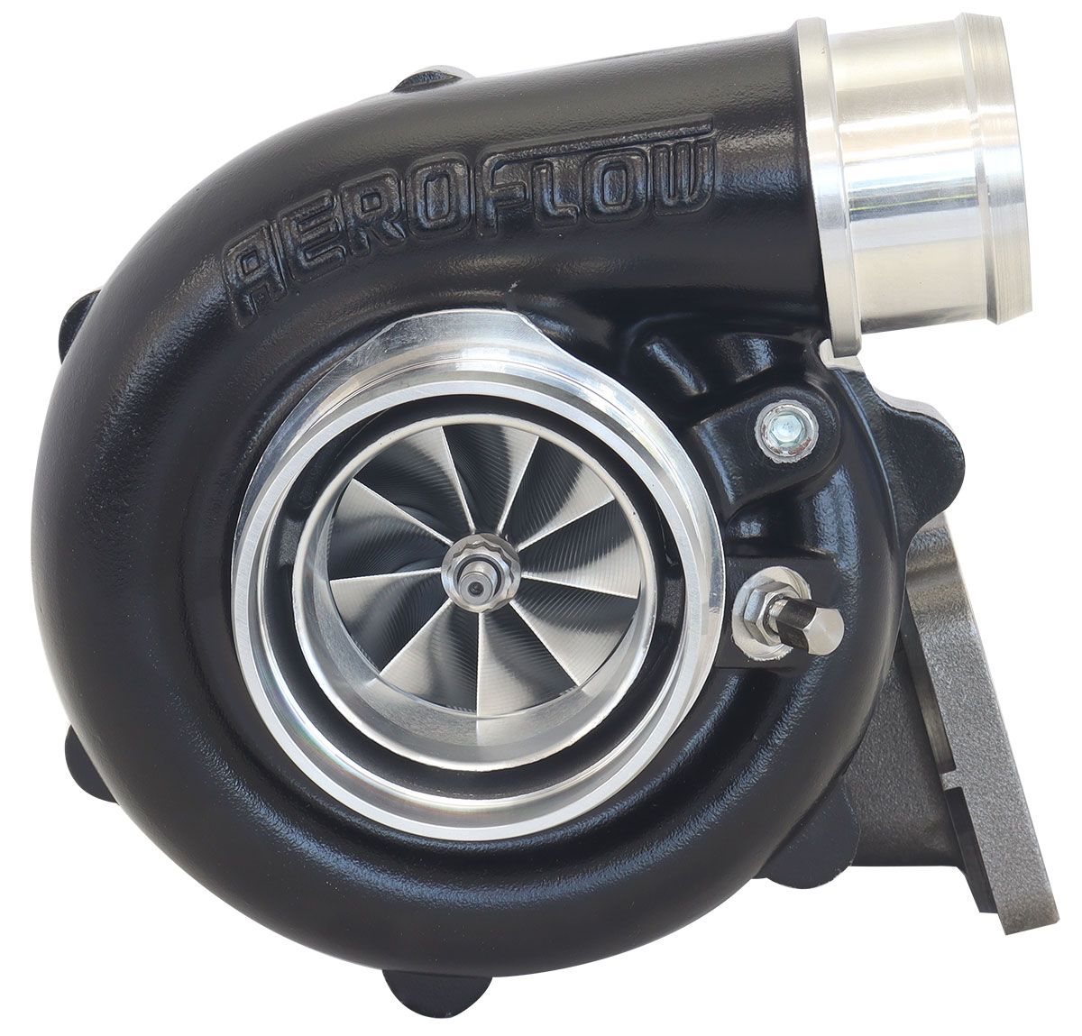 Aeroflow BOOSTED B5455 .61 Turbocharger 660HP, Hi Temp Black Finish AF8005-3035BLK